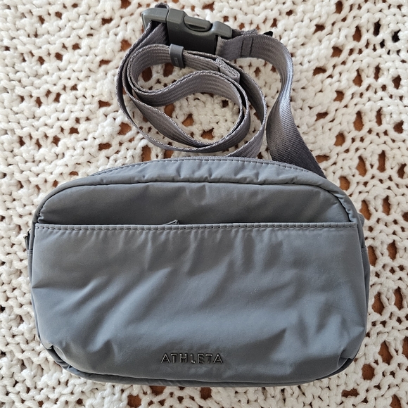 Athleta Gray All About Crossbody Belt Bag - Picture 12 of 12